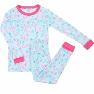 MAGNOLIA BABY CANDY CANE PAJAMAS